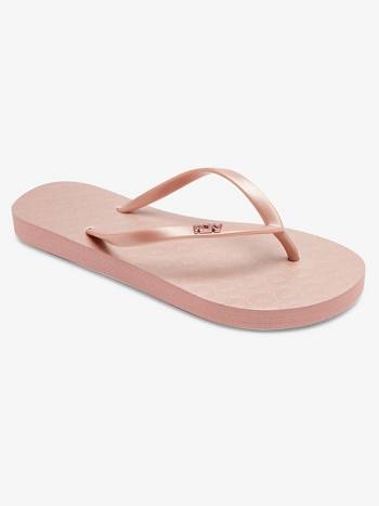 Roxy Viva High Women's Flip Flops Rose Gold | SG_LW1619