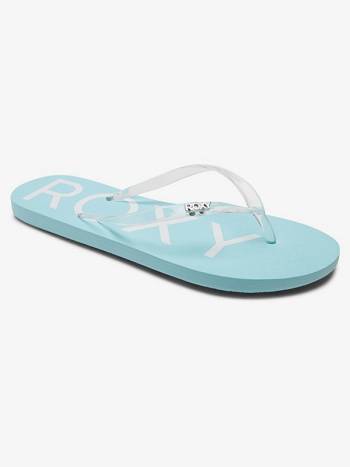 Roxy Viva Jelly Women's Flip Flops Light Turquoise | SG_LW7821