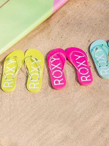 Roxy Viva Jelly Women's Flip Flops pink | SG_LW4586