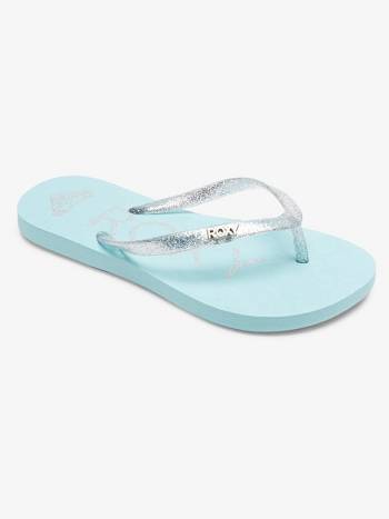 Roxy Viva Sparkle Kids' Sandals Turquoise | SG_LW9896