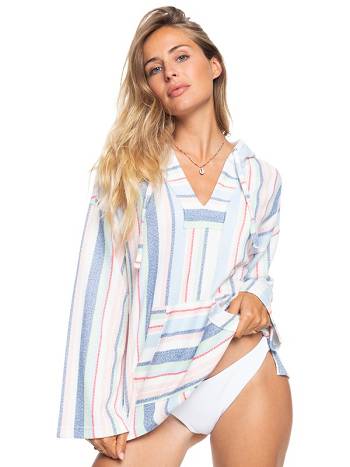 Roxy Waves And Rays Women's Loungewear White Stripes | SG_LW1226