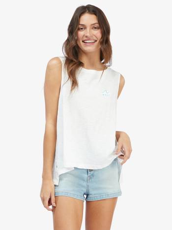 Roxy Wavy Women's T-Shirt White | SG_LW1894