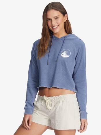 Roxy We Arrived Women's Hoodies Blue | SG_LW5557