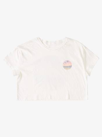 Roxy When In Hawaii Cropped Kids' T-Shirt White | SG_LW1947