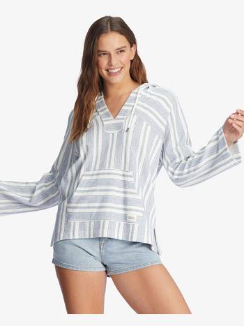 Roxy Wild And Freed Women's Hoodies White Stripes | SG_LW4593