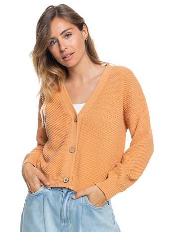 Roxy Wonder Time Women's Sweaters yellow | SG_LW8813